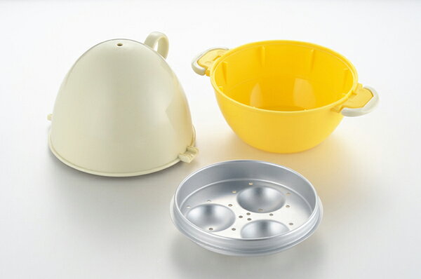 ゆで玉子調理器 電子レンジ対応 レンジでかんたん たまごじょうず （ ゆで卵調理器 ゆで玉子作り 電子レンジ用 ゆで卵 ゆで玉子 ゆでたまご 半熟玉子 半熟卵 ゆで卵作り キッチン便利グッズ 便利小物 キッチン用品 ）【39ショップ】 interior-palette-10068435 インテリアパレット サンプル画像2