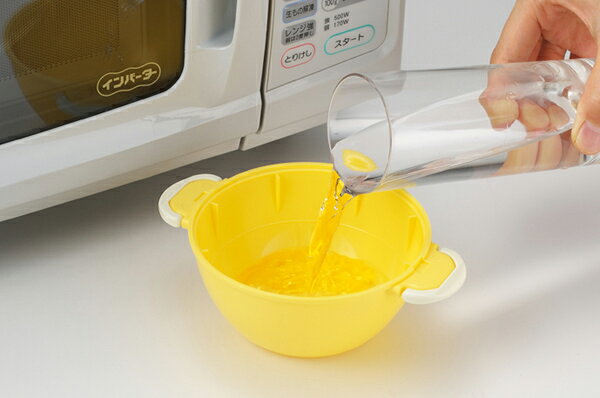 ゆで玉子調理器 電子レンジ対応 レンジでかんたん たまごじょうず （ ゆで卵調理器 ゆで玉子作り 電子レンジ用 ゆで卵 ゆで玉子 ゆでたまご 半熟玉子 半熟卵 ゆで卵作り キッチン便利グッズ 便利小物 キッチン用品 ）【39ショップ】 interior-palette-10068435 インテリアパレット サンプル画像3