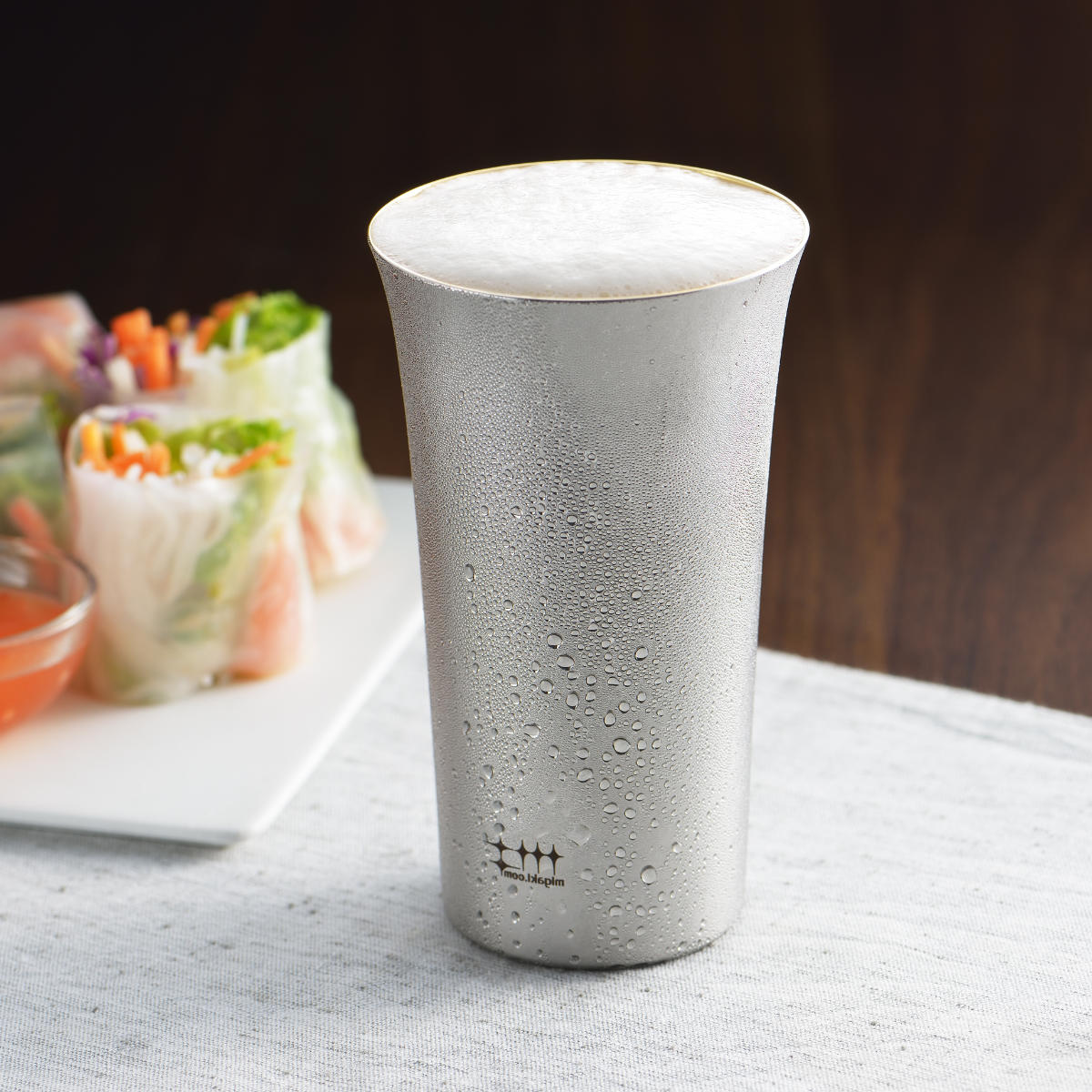 タンブラー 一口ビール 190ml 磨き屋シンジケート ステンレス 日本製 （ ビールグラス 小 ビアタンブラー 酒器 金メッキ 小さい ビール グラス 冷酒 コップ 金色 ）