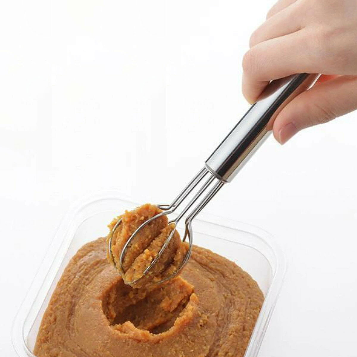 みそこし 料理のいろは お味噌はかりマドラー ステンレス 日本製 （ 味噌マドラー みそマドラー 味 ...