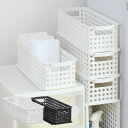収納バスケット スリム S プラスチック バスケット 収納 日本製 同色6個セット ( 収納ボックス 幅18 奥行47 ボックス 高さ14 かご カゴ 隙間収納 おもちゃ箱 ストッカー スタッキング クローゼット収納 押入れ収納 小物収納 )【39ショップ】