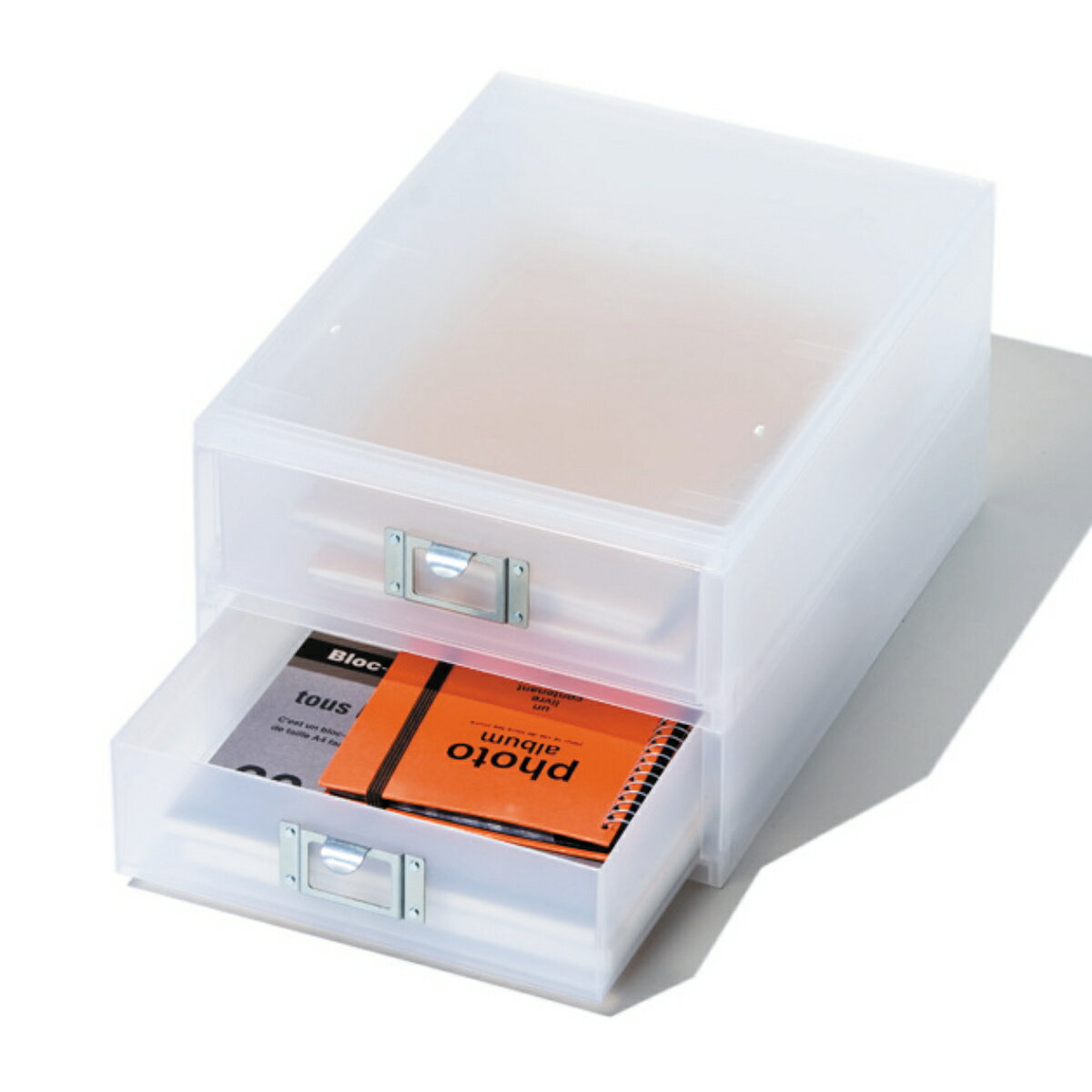 収納ボックス 引き出し プラスチック 2段 MX-52 A4 縦 サイズ 浅型 収納 日本製 ( 小物収納 収納ケース ケース ボックス 引出し 小物ケース 2...