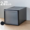 収納ケース 引き出しタイプ クローゼット収納 高さ31cm 日本製 同色2個セット （ 収納 衣装ケース 収納ボックス 衣類収納 プラスチック 押入れ収納 スタッキング 積み重ね プラスチック製 衣類ケース ） 【39ショップ】