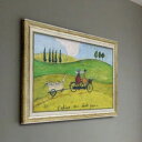 アートパネル サムトフト 『アヒル送迎サービス』 74.5×51.5cm ( 絵画 絵 アート インテリア 額 額入り 壁掛け 犬 動物 ポスター アートフレー...