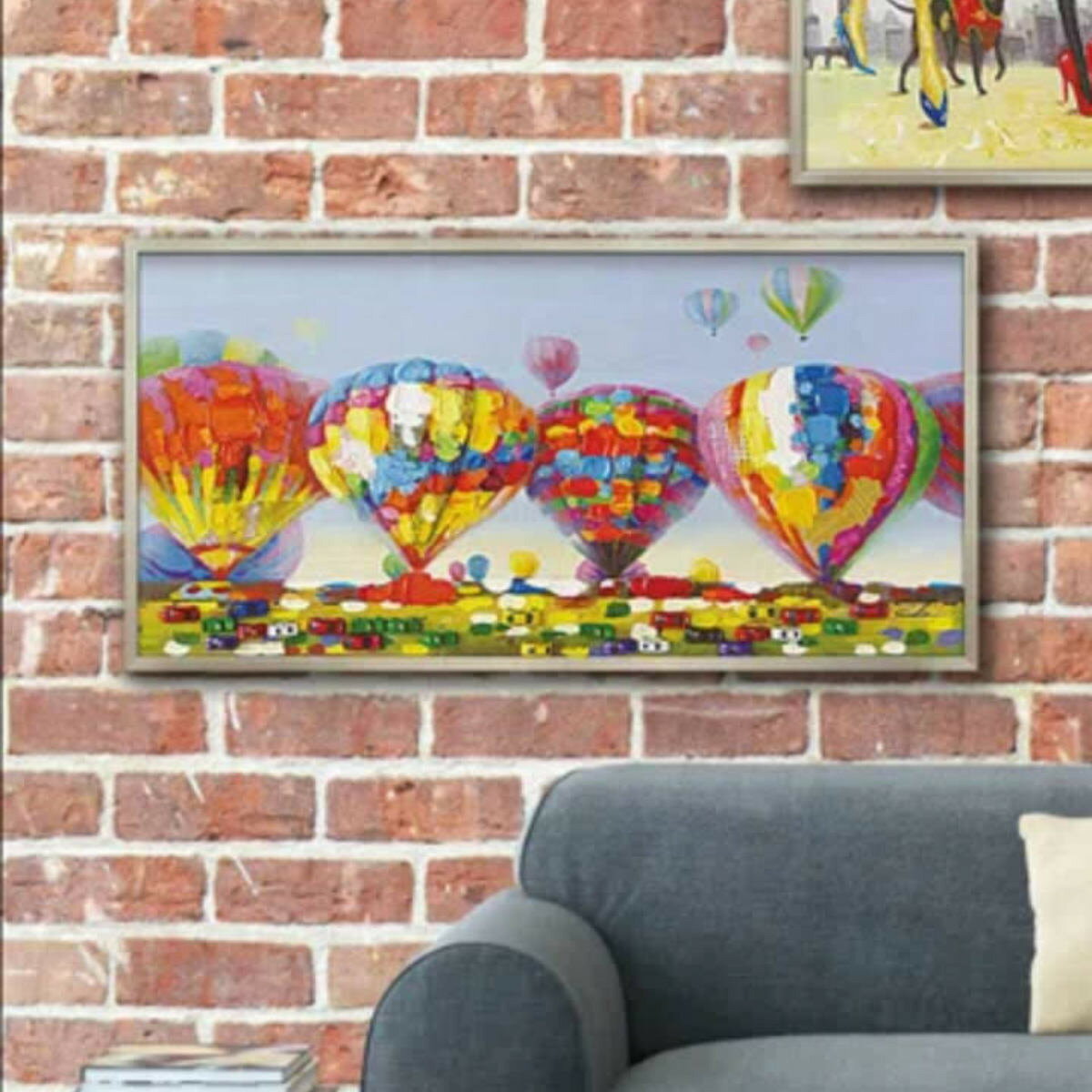 アートパネル　絵画　壁掛け　アート　気球　バルーン　写真　景色　風景画　額縁　絵 アートパネル アートフレーム かわいい バルーン 気球 ききゅう