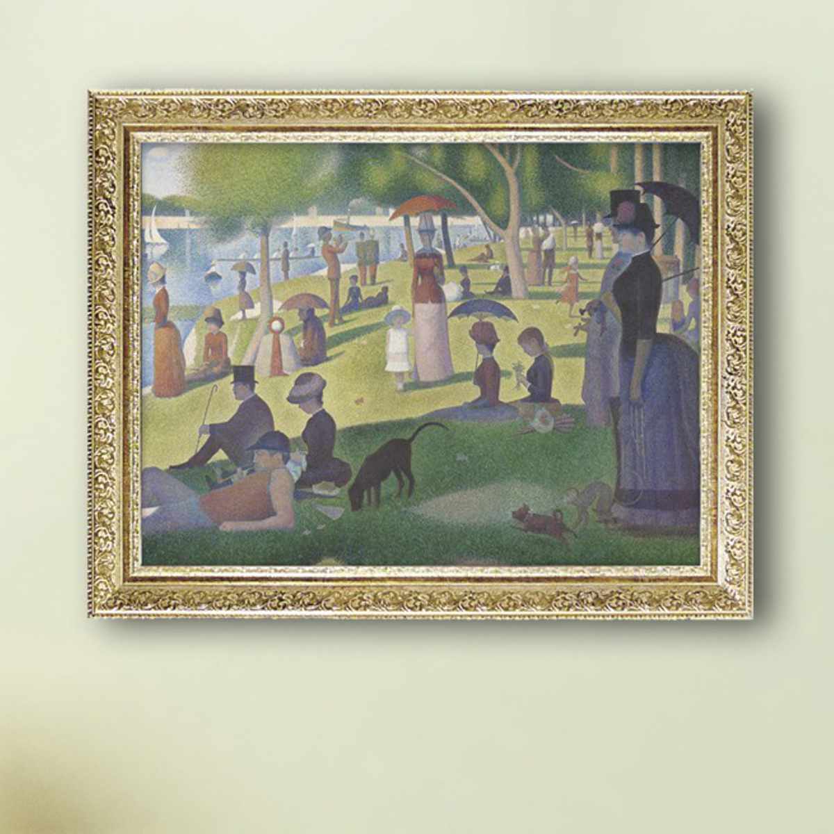 サイズ約 横74×縦59（cm）厚さ：約 2.5（cm）重量約 1.7kg内容量1枚付属品：額（吊金具付き）、額吊紐材質樹脂フレーム仕様：絵の表面を特殊ゲル加工区分返品・キャンセル区分（不可）ギフトラッピングページを見る●フランスの男性作家...