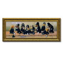 アートパネル ブライアン ムーン『コート ストリート』 102.5×41.5cm ( 絵画 絵 アート インテリア 額入り 壁掛け おしゃれ ゲル加工 横長 犬...