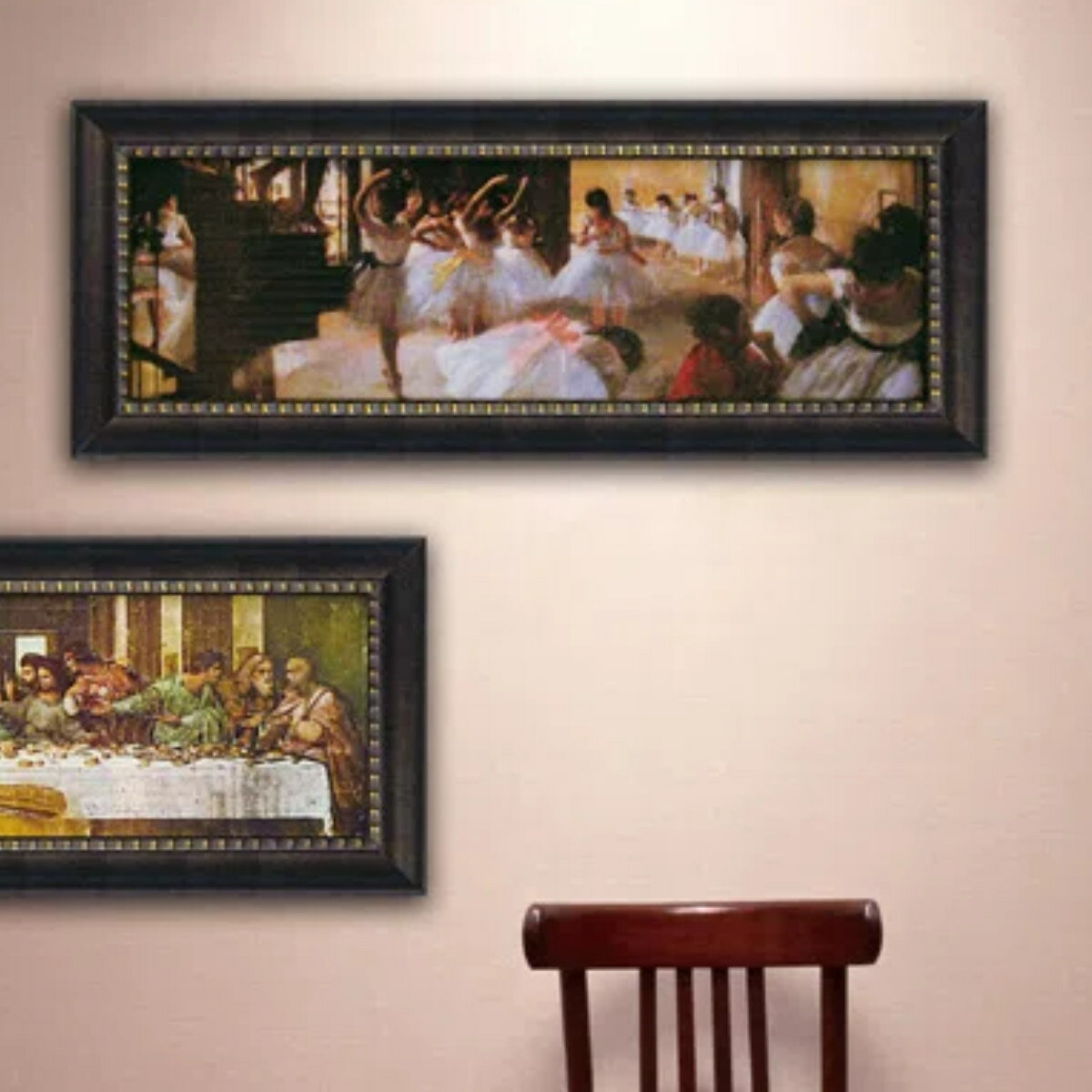 アートパネル ミュージアム シリーズ エドガー ドガ 『エコール デ ダンス』 109×44cm （ 絵画 絵 アート インテリア 額入り 壁掛け おしゃれ ゲル加工 名画 ポスター アートフレーム アートポスター 額付き フレーム付き 複製画 ）【39ショップ】