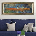 アートパネル ミュージアム シリーズ ルノワール 『セーヌ川のボート遊び』 109×44cm ( 絵画 絵 アート インテリア 額入り 壁掛け おしゃれ ゲル加工 名画 ポスター アートフレーム アートポスター 額付き フレーム付き 複製画 )【39ショップ】