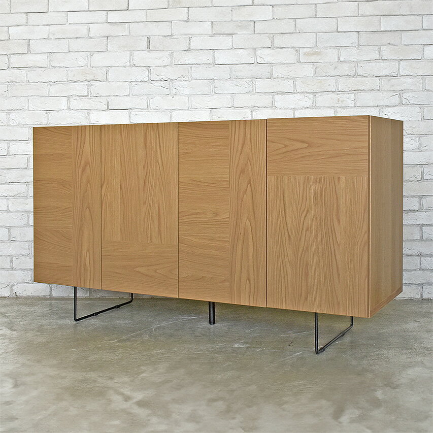 商品情報サイズ横幅150 奥行き44.5 高さ80cm材質天板：オレフィンシート前板：オーク材突板（ウレタン塗装）脚部：スチール（粉体塗装）他　：プリント紙色ナチュラル色商品説明材質の詳細説明(特性等)を詳しく書きましょう。注意点お使いのP...