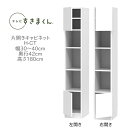 テレビすきまくん 幅30〜40cm 奥行42cm 高さ180cm 片開きキャビネット H-CT【代引き不可】