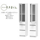 テレビすきまくん 幅30〜40cm 奥行42cm 高さ155cm 片開き ポリカ扉キャビネット M-AH【一部地域開梱設置無料】【代引き不可】
