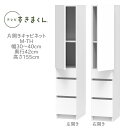 テレビすきまくん 幅30〜40cm 奥行42cm 高さ155cm 片開き キャビネット M-TH【代引き不可】