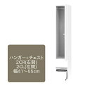 <SS期間中エントリーでポイント10倍>ワードローブ すきまくん 上ハンガー+引出し 2C 片開仕様 幅41〜55cm 収納 幅オーダー 洋服 タンス クローゼ...