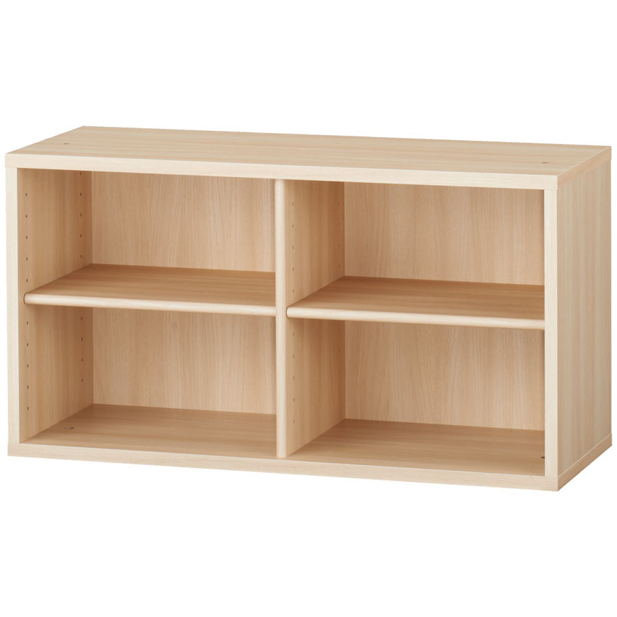 valvanne バルバーニ 上置き ユニット DD-BU804 幅80 80cm幅 書棚 本棚 オープンラック 壁面収納 耐震 書斎 在宅 5色対応