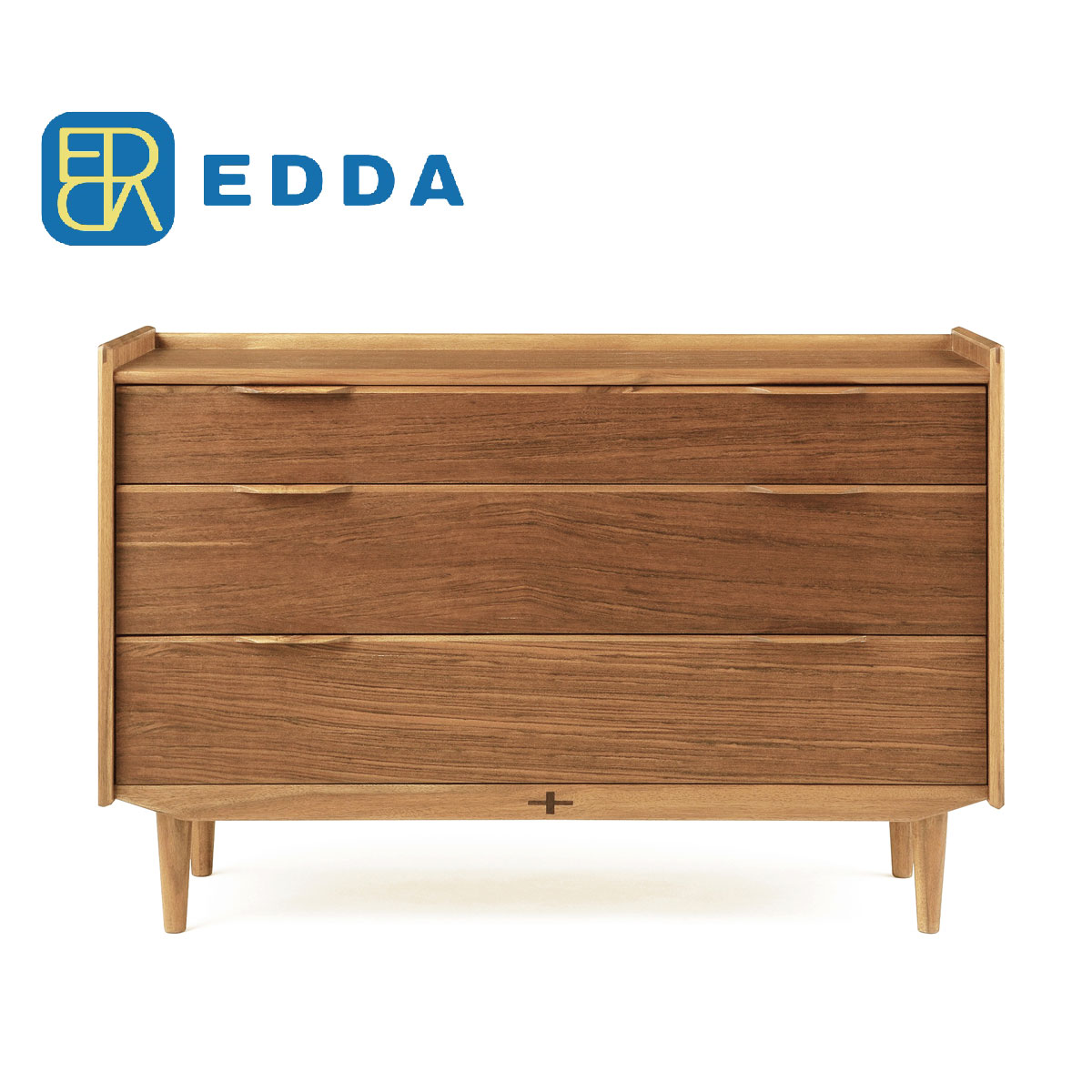 朝日木材 EDDA エッダ チェスト サイドボード リビング 収納 幅100 奥行45 高さ80 完成品 DB30203L-EL0..