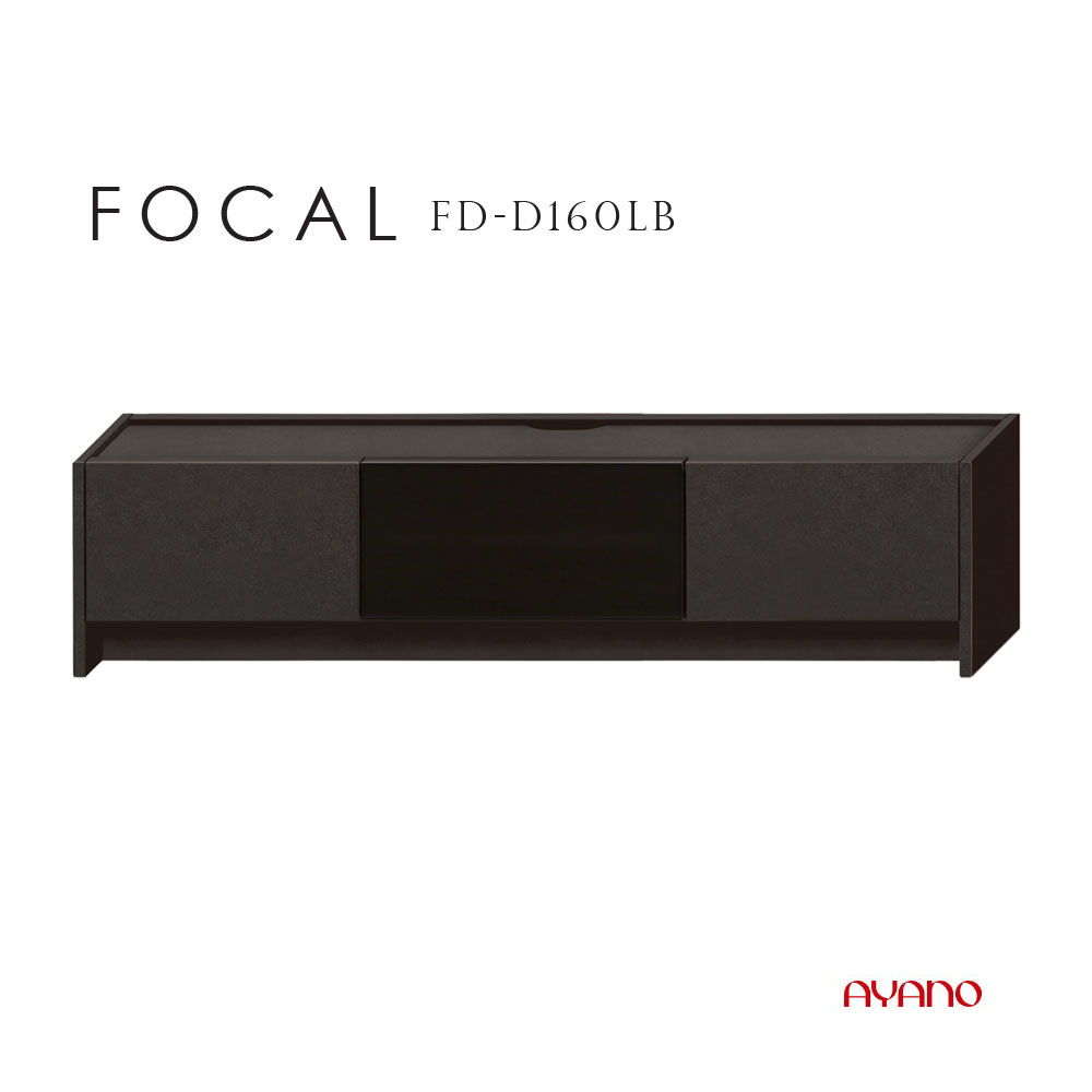 Corner Board - 綾野製作所 FOCAL フォーカル ローボード テレビ台 リビングボード セラミックグレイ 幅160cm 奥行47cm 高さ38cm FD-D160LB 完成品 国産 日本製 AV収納 デッキ収納【一部地域開梱設置無料】