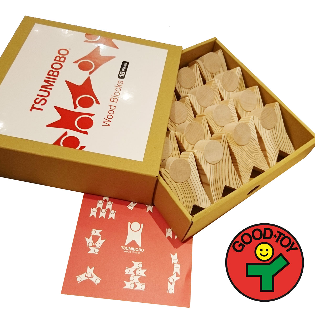 TSUMIBOBO つみぼぼ Wood Blocks 16ピース