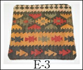 【送料無料】オールドキリムクッションカバー 手織りウール100% キリム クッションカバー E-3 [2]