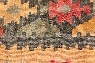 【送料無料】オールドキリムクッションカバー 手織りウール100% キリム クッションカバー E-3 [3]