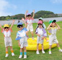 子供 サロペット 6色 カラフル ダンス衣装 Tシャツ+サロペット 2点セット キッズダンス衣装 オーバーオール チア ガールズ 応援団 男女兼用 子供服 学園...