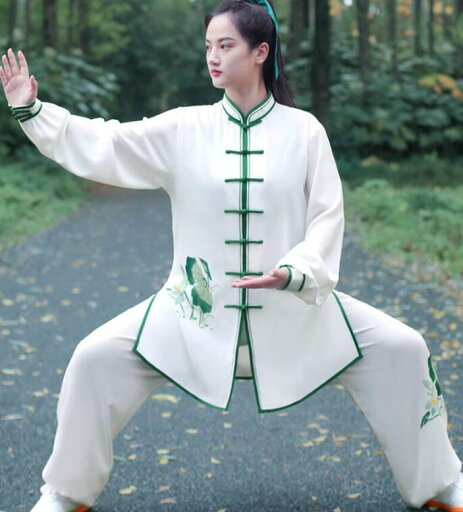 太極拳 ウェア 上下セット ゆったり 女性 動きやすい功夫 中華風 太極拳服 蓮 花柄柔らかい 肌に優しい レディース 武術服 カンフー 大きいサイズ ウーシュー チャイナ服 武術 太極拳 功夫 練功服 大極拳パンツ 文化祭 学園祭 イベント 演出服 スポーツウェア XS -XXL 太極拳 ウェア 上下セット ゆったり 女性 動きやすい功夫 中華風 太極拳服 蓮 花柄柔らかい 肌に優しい レディース 武術服 カンフー 大きいサイズ ウーシュー チャイナ服 武術 太極拳 功夫 練功服 大極拳パンツ 文化祭 学園祭 イベント 演出服 スポーツウェア XS -XXL