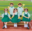 サロペットスカート子供ダンス衣装 チアガール衣装 キッズ ドット柄シャツ チアダンス 応援服 ショートパンツ 男女お揃い 小学生 中学生 合唱 団体服 運動会 体育祭学園祭 入学式 卒業式 園服イベント ダンス衣装 舞台 ステージ 衣装 100-180cm