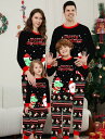 カップルルームウェア クリスマス衣装 親子ペア 大人パジャマ サンタクロース柄クリスマス元素 カップル メンズ/レディース ベビー パジャマ 子供 ママ パパ ...