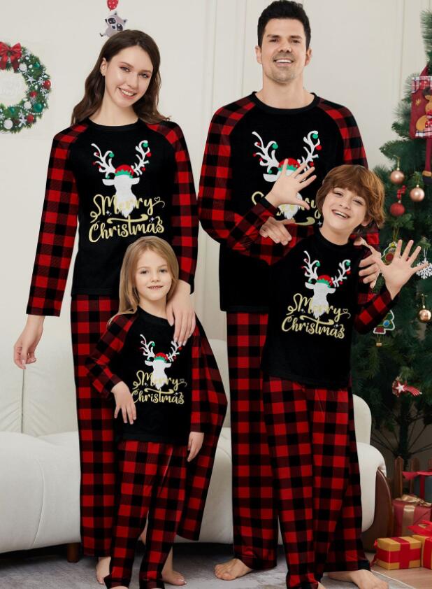 キッズパジャマ クリスマス衣装 大人パジャマ クリスマス サンタクロース柄 チェック柄 カップルペア メンズ/レディースルームウェア ベビー キッズ ママ パパ 家族お揃い ベビー服 長袖パジャマ上下セット オールインワン 写真撮影 Christmas 春秋tシャツ 部屋着
