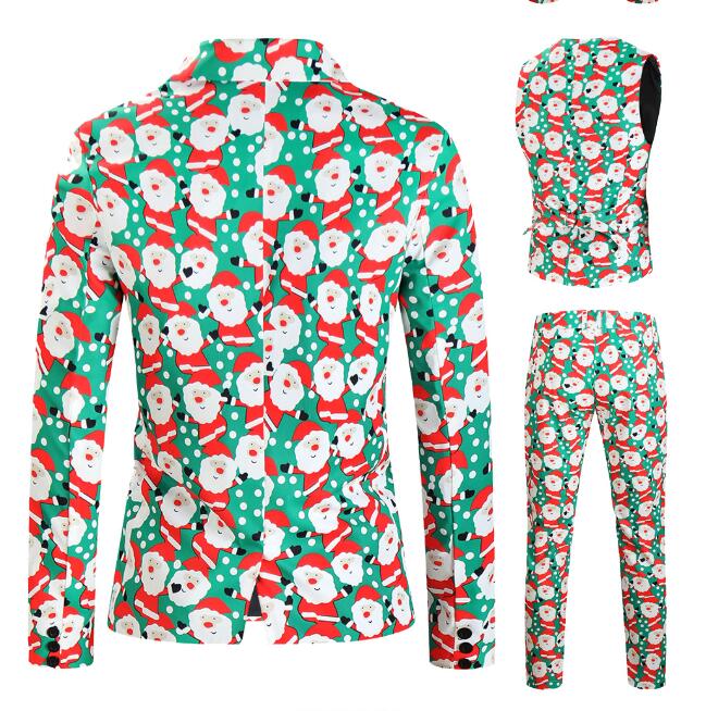 男性スーツ ステージ衣装 ジャケット 司会者 サンタクロース クリスマス 紳士服 ベスト パンツ コート ダンス衣装 スーツ 舞台演出服 イベント衣装 パーティーChristmas コスプレ 魔術師 タキシード 単品/2点/3点セットステージ演出服 舞台ダンスウェア イベント
