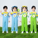 子供サロペット ロング丈パンツ トップス+サロペット ダンス衣装 長袖上着単品/2点セット ダンス衣装 花付き チア ガールズ 応援団 男女兼用 チアダンス 子...