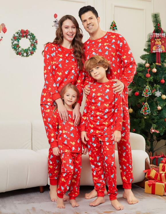 親子ペアパジャマ 上下2点セットクリスマス衣装 パジャマルームウェア パジャマサンタクロース カップ..