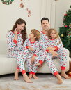 親子ペアパジャマ トナカイ柄総柄2点セットクリスマス衣装 パジャマルームウェア パジャマサンタクロース カップル メンズ/レディースルームウェア ベビー 子供 ...