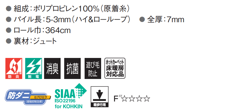 【最大ポイント28倍+クーポン】カーペット 高級 通販 サイズ内カット無料 離島以外 送料無料 アスワン アスポップル:PPL 廊下敷き(横95×縦286cm)オーバーロック加工品 [3]