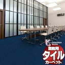 川島織物セルコン 業務用 タイルカーペット カラーバンク シマアラレ レギュラー KD1300 全厚6mm 寸法50×50cm 20枚入り/ケース