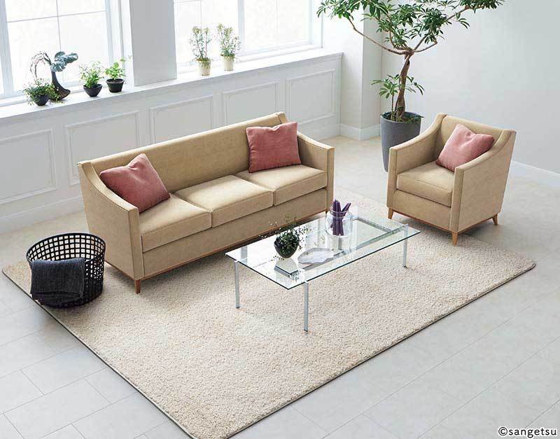 サンゲツ ラグ 絨毯 カーペット マット 踏み心地のシャギーラグ ソフトツイスト RUG-1741〜1742-S(140cm×200cm) [3]
