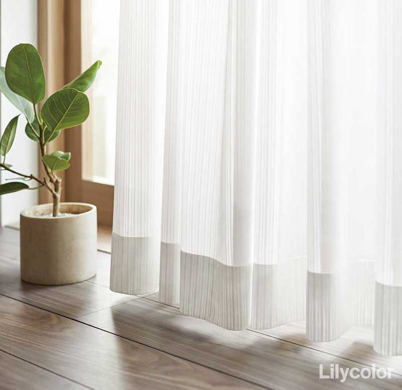カーテン＆シェード リリカラ オーダーカーテン ＆time アンドタイム LACE TM-54362 レギュラー縫製 約2倍ヒダ 150×120cmまで