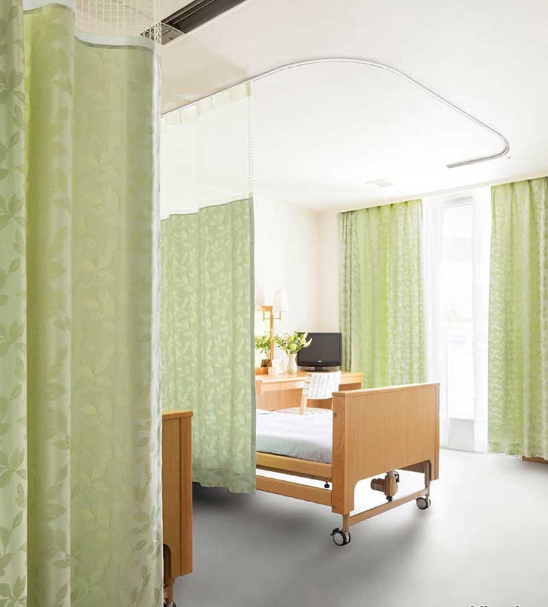 コントラクトカーテン リリカラ 福祉施設・ 医院 リーフ ニューネットN-Sホスピタルテープ仕様 150×216cmまで [2]