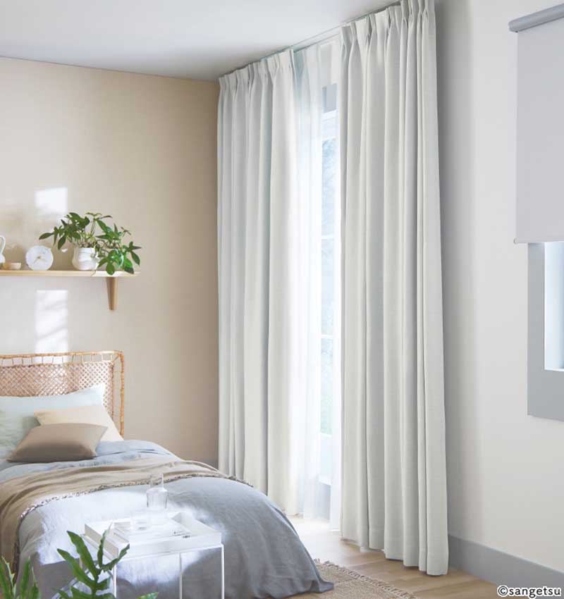 カーテン&シェード サンゲツ AC Slowlife & ECO AC2032〜2033 SS仕様(スタンダード)約1.5倍ヒダ 幅200x高さ180cmまで [3]