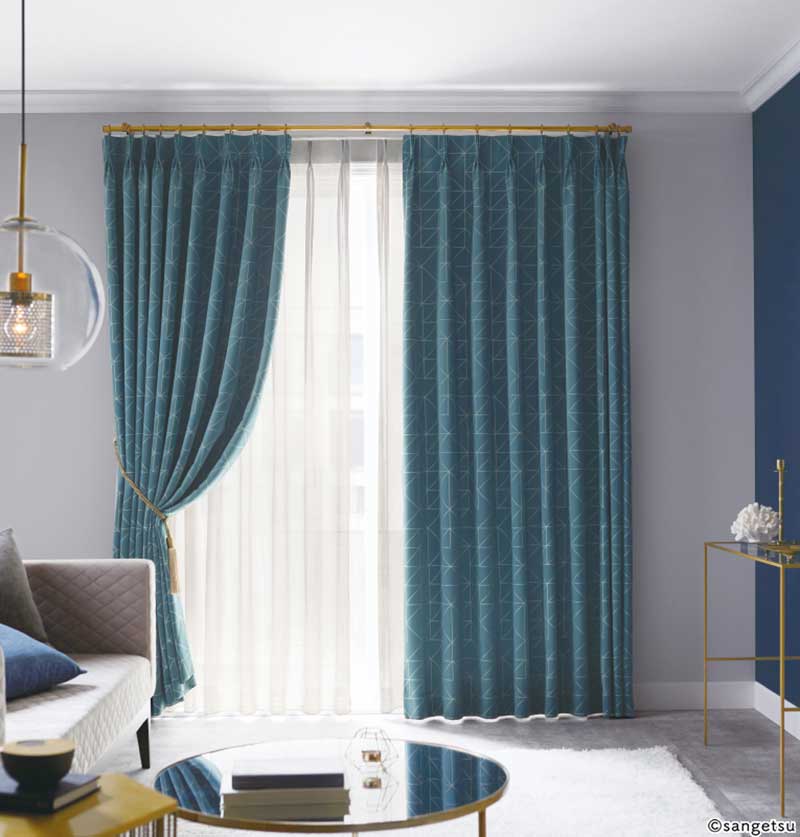 カーテン&シェード サンゲツ AC Blackout AC2361〜2363 厚地+レース お買い得セットプラン SS仕様(スタンダード)約2倍ヒダ 幅300x高さ220cmまで [3]