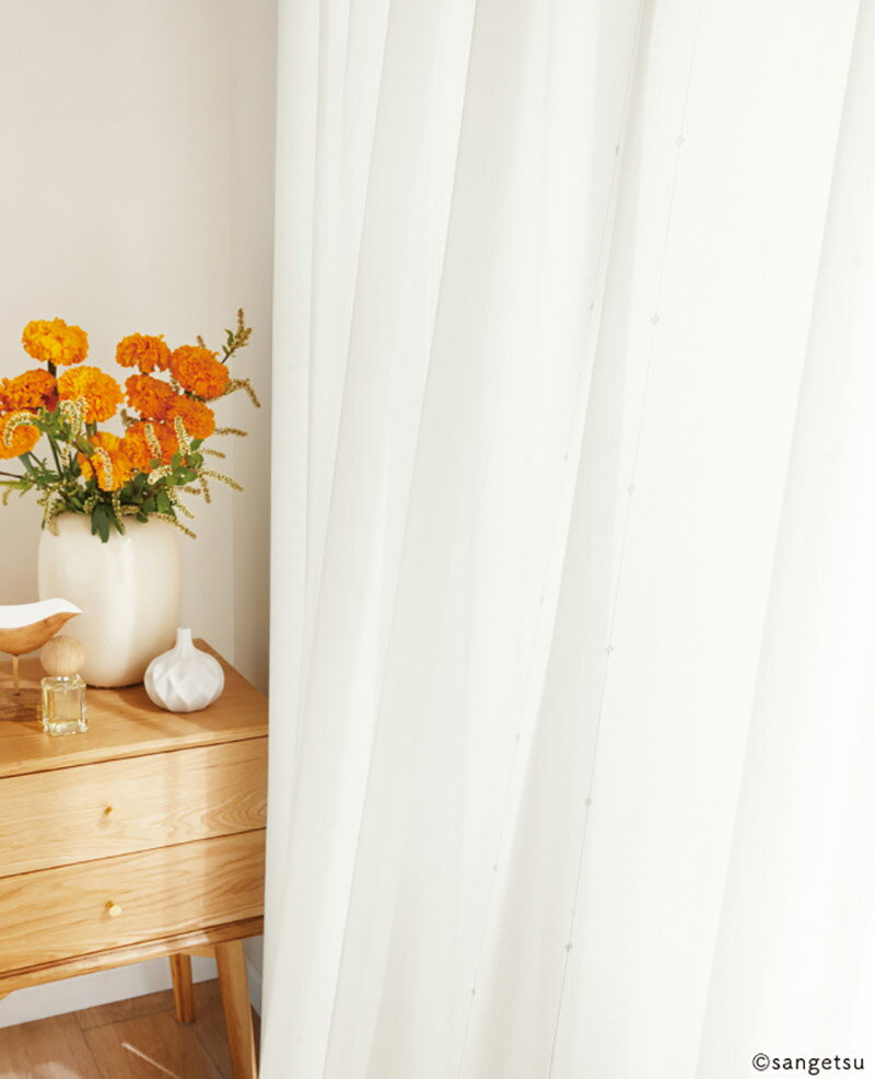 サンゲツ オーダー カーテン シンプルオーダー レース OP3191 SS仕様 約2倍ヒダ 幅150x高さ180cmまで [3]