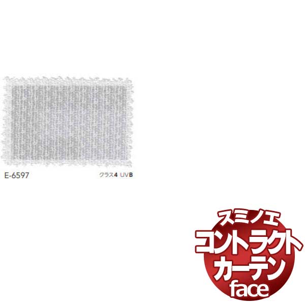 スミノエ カーテン コントラクト face レース スタンダード縫製 約1.5倍ヒダ E-6597 幅120×高さ60cmまで
