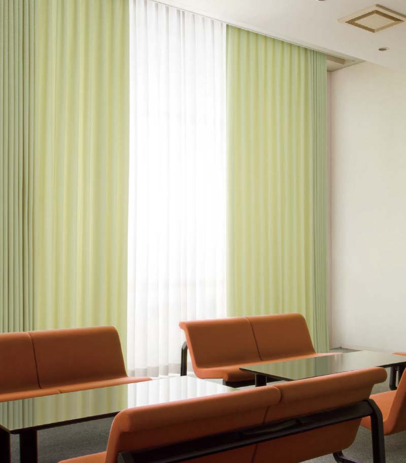 カーテン コントラクト スミノエ フェイス 福祉 スタンダード縫製 約1.5倍ヒダ メラク E7261〜E7266 幅600×高さ280cm迄 [2]