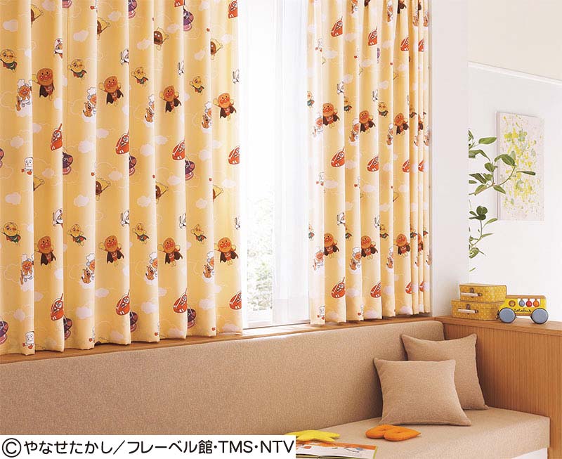 東リ fuful フフル オーダーカーテン TKF11158・11159 アンパンマン サンプル