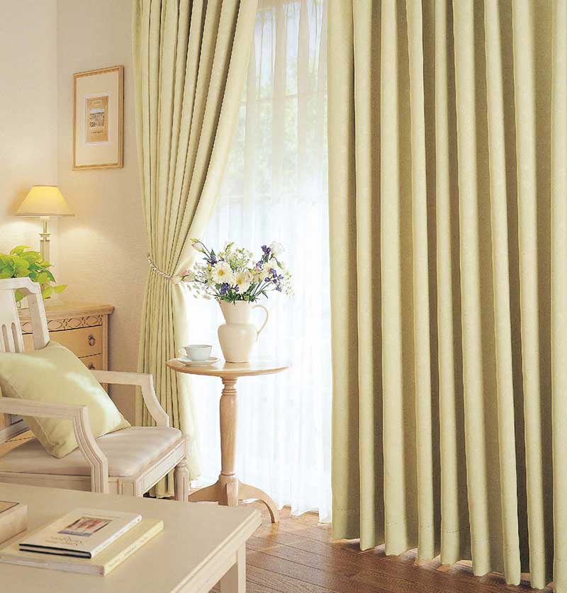 東リ fuful フフル オーダーカーテン＆シェード SUN SHADE(PLAIN) 遮光(プレーン) TKF20605〜20609 スタンダード縫製(ST) 約2倍ヒダ 幅300×丈140cmまで