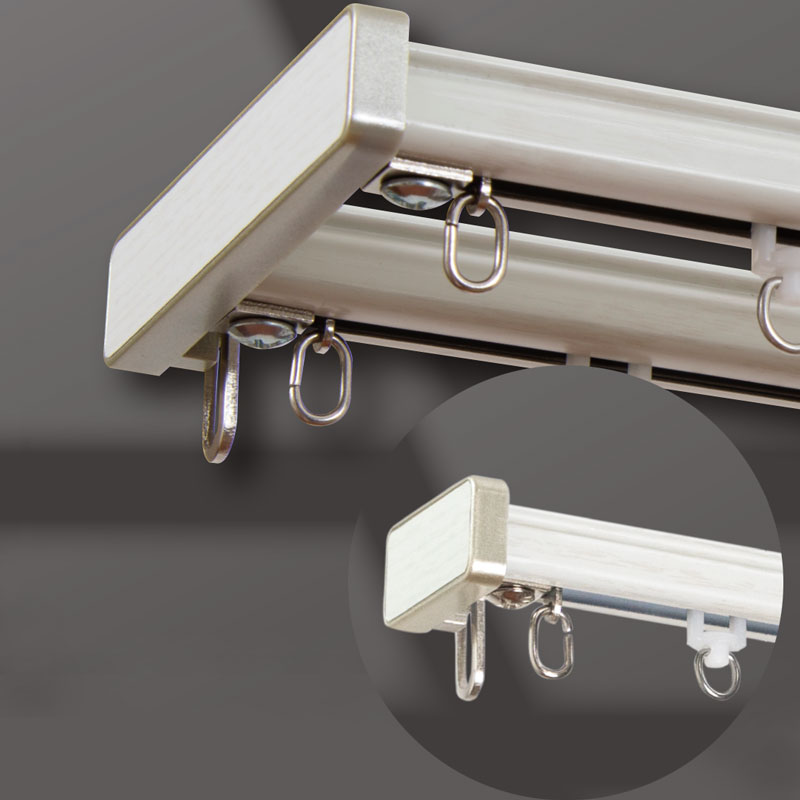 【送料無料】木目調 伸縮レール ディアスクロス