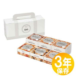 防災グッズ 非常食 災害備蓄用 IZAMESHI(イザメシ) 長期保存食 3年保存 6缶セット IZAMESHI CAN BAG WHITE