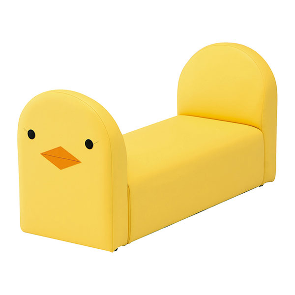 omoio 驚きの高品質!耐久性ばっちりのかわいい子供用シリーズ キッズベンチ(いき物シリーズ) ヒヨコ/KS-KB-HI