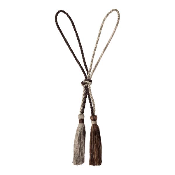 たっせる タチカワのカーテンレール カーテン アクセサリー タッセル●ルスター（1本）●グレー/ブラウン