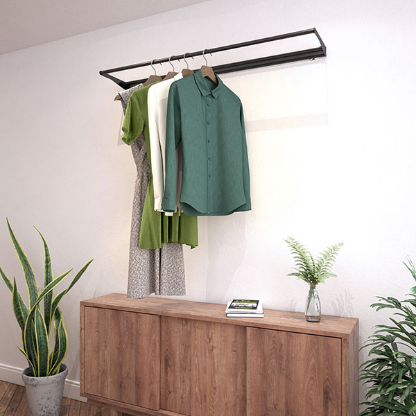 マルチハンガー フリーハング ランドリールーム リビング おしゃれtype1【壁付け】